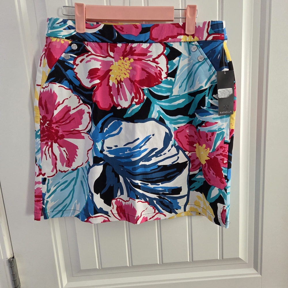 Rafaella Sportswear Womens Size Small Floral Skort Skirt Shorts Golf Pickleball